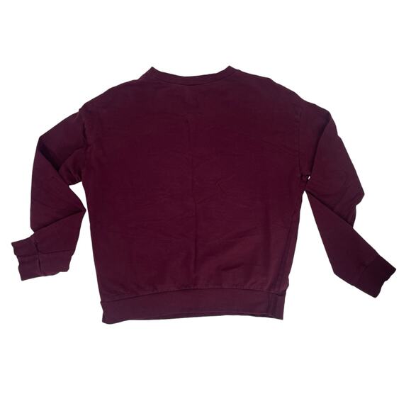 H&M Divided Women's Maroon Gold "Cheer Leader" Sweatshirt Size Small S - Picture 8 of 8